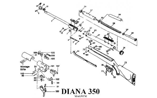 Diana 21, 240, 280, 31, 34, цена Планка прицельная Diana 21, 240, 280, 31, ...