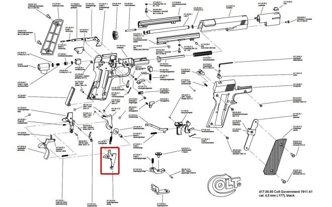 Kjw p226 взрыв схема