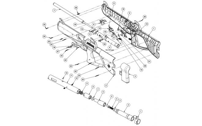 Crosman 2100 схема разборки