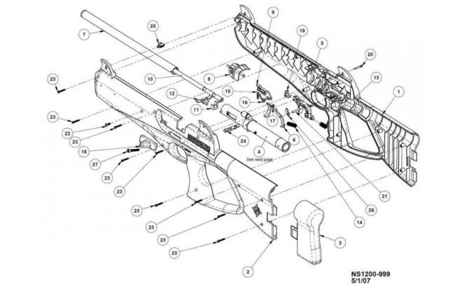 Crosman 2100 схема разборки