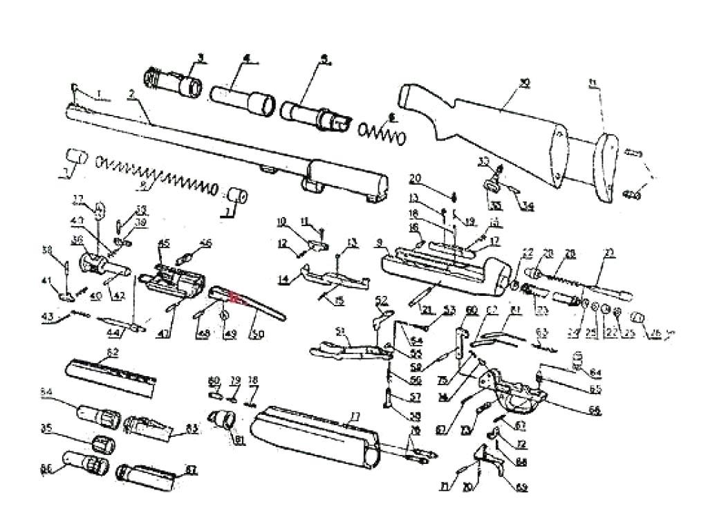 Схема разборки. Паспорт ружья ТОЗ 87. Схема ружья ТОЗ 87. Сборочные детали ТОЗ 87. Схема затвора ТОЗ 87.