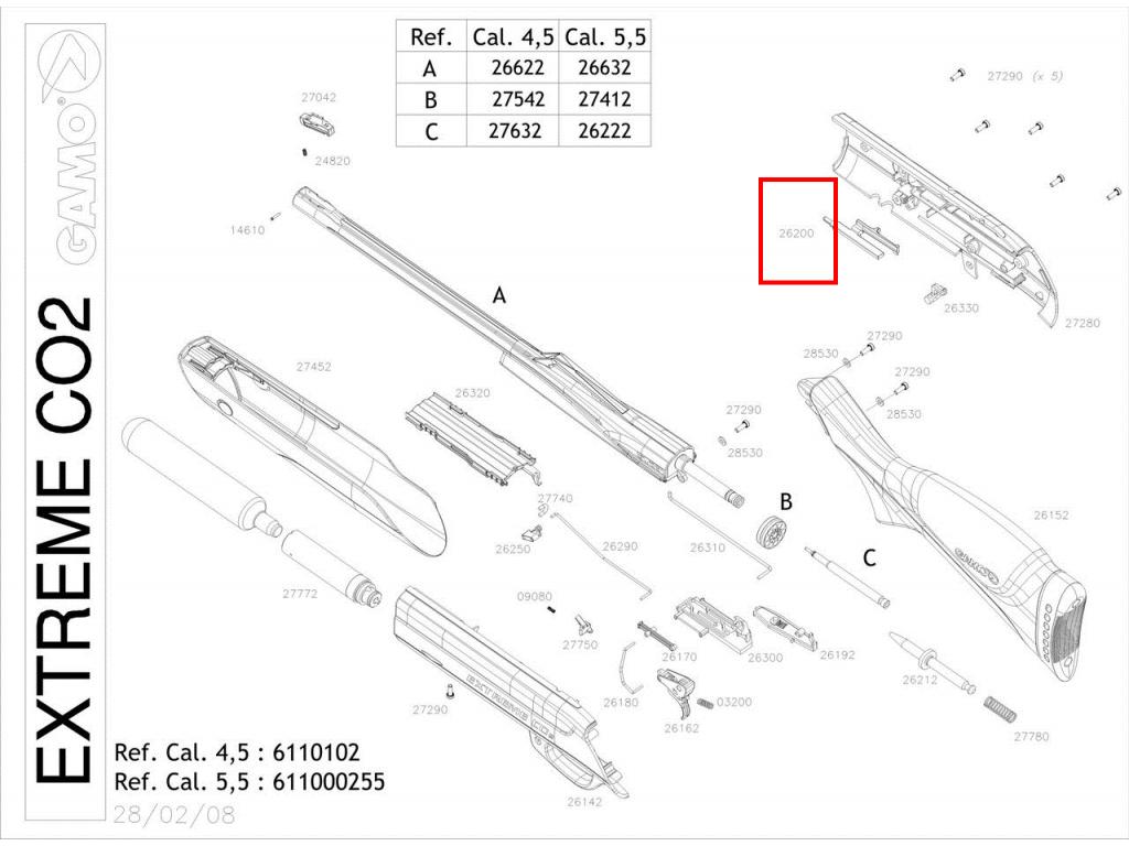 Gamo cfx схема разборки