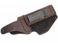 Кобура Holster поясная для ПМ, модель F (коричневый, кожа) крепление