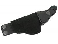 Кобура Holster поясная для ПСМ, модель G (черный, кожа) вид сбоку