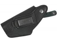 Кобура Holster поясная для ПМ, модель Дз (черный, кожа) крепление