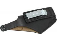 Кобура Holster поясная для ПСМ, супер-летняя (черный, кожа) вид сверху