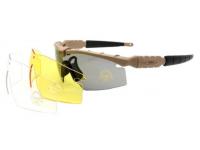 Очки защитные Airsoft Tactical SI M Frame 2.0 Cycling Glasses Tan