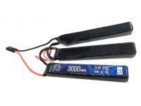 АКБ BlueMax 11.1V Lipo 3000 mAh 20C трехлепестковый 17х19х130 мм