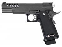 Пистолет WE-H002 Colt M1911 Hi-Capa 5.1 (металл, перфорированный слайд) Black