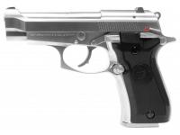 Пистолет WE-M013-SV Beretta M84 GBB (металл, хром) Silver