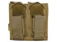 Подсумок EmersonGear EM6362CB под 2 автоматных и 2 пистолетных магазина 5.56 Pistol Double Open Top Magazine Pouch (CB500D)