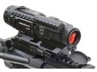 Коллиматорный прицел Mak Kilic MAKdot S 1x20 i (Red-Dot Sight и Maknifier S3xHD MAK) - прицел с насадкой, установленные на оружие