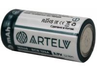 Аккумуляторная батарея Artelv RCR123 3,7 V Li-Ion 750 mAh вид сбоку