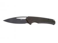 Нож Sencut Mims 9Cr18MoV Black Stonewashed Handle Dark Green Canvas Micarta