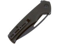 Нож Sencut Mims 9Cr18MoV Black Stonewashed Handle Dark Green Canvas Micarta, вид 2