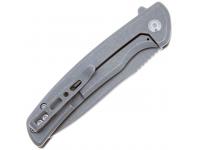 Нож Sencut Tynan 10Cr15CoMoV Gray Stonewashed Handle Stainless Gray, вид 2