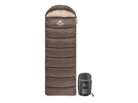 Спальный мешок Naturehike U Series Brown U250 (двойной хлопок, молния слева)