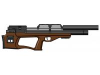 Пневматическая винтовка Krugergun Снайпер Буллпап L=500 штатный взвод PCP 5,5 мм (дерево)