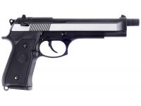 Пистолет WE-M007A-CO2 Beretta M92F СО2 (двухцветная, черная рукоять, металл) - вид справа