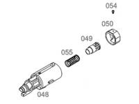 Газовая камера-ноззл в сборе для WE Makarov (Parts 48, 49, 50, 54, 55)