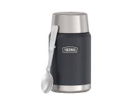 Термос для еды Thermos IS-301 GT 0,71L со складной ложкой (черный)