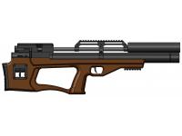 Пневматическая винтовка Krugergun Снайпер Буллпап PCP 6,35 мм L=420 (штатный взвод, дерево)