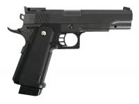 Модель пистолета COLT1911PD с глушителем и ЛЦУ (Galaxy) G.6A вид сбоку