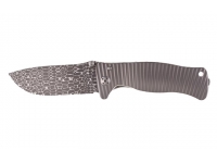 Нож LionSteel серии SR-1 Damascus (лезвие 94 мм, рукоять - титан)
