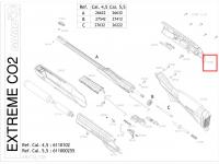 Крышка ствольной коробки Gamo Extreme CO2 (правая)