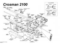 Накладка на цевье Crosman 2100 на схеме